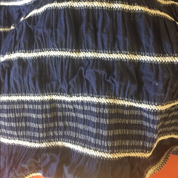 Blue and white striped stress. Size small - Picture 2 of 3